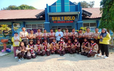 Pelepasan anggota Ekskul Pramuka SMKS CITRA PARIWISATA untuk mengikuti Kemah Akbar Se-Kabupaten Jakarta Pusat